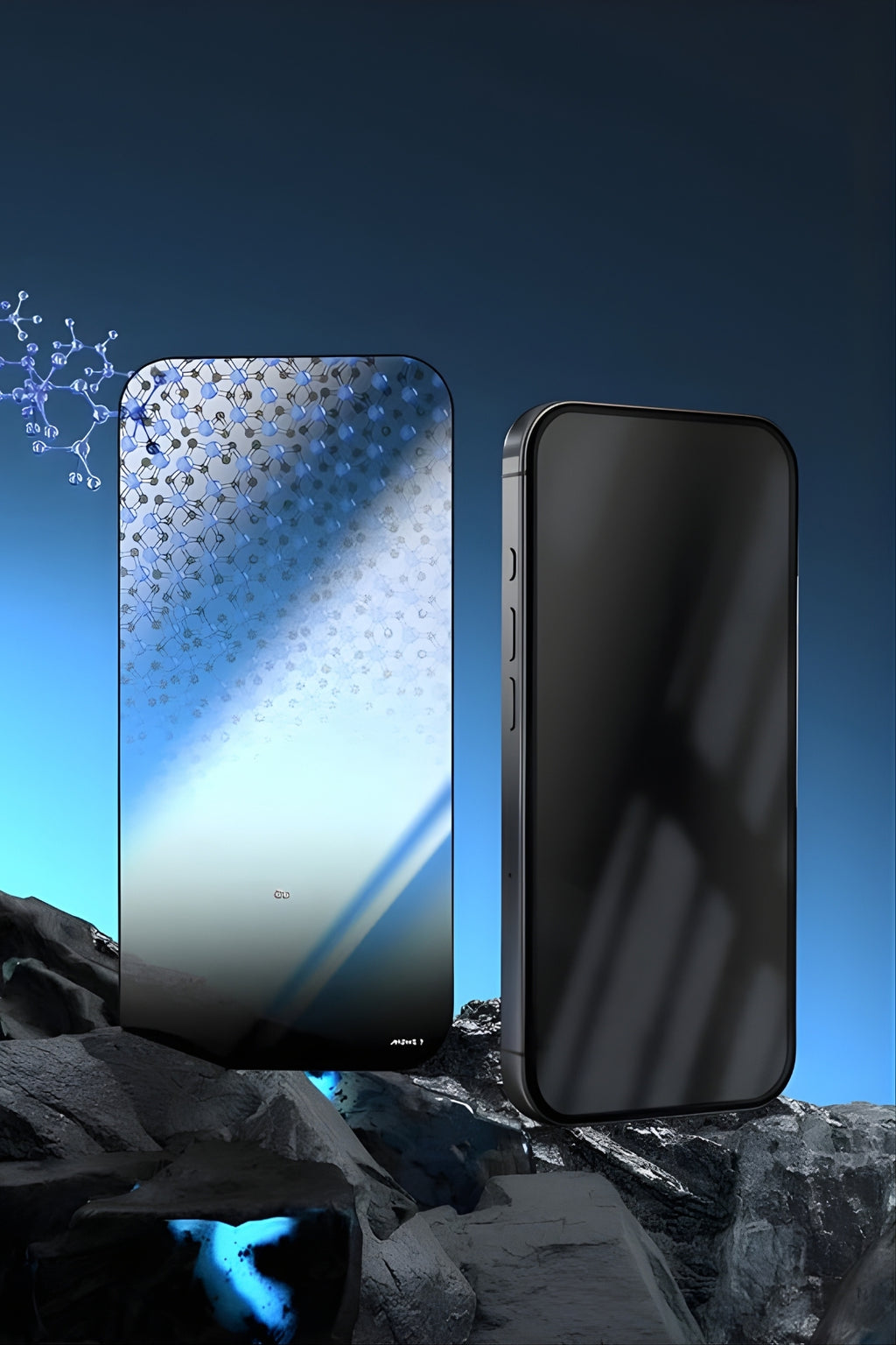 iPhone 15 Pro Temperli Cam Ekran Koruyucu | Mohseven Safir Kaplama HD 3D Glue - 40KG Darbe Dayanımı