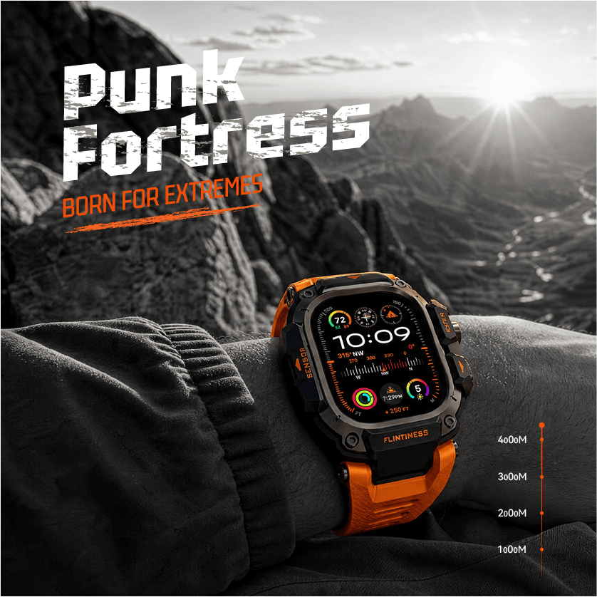 Punk Fortress Style Ultimate Protection for Extreme Sport athlete iwatch Ultra 49MM