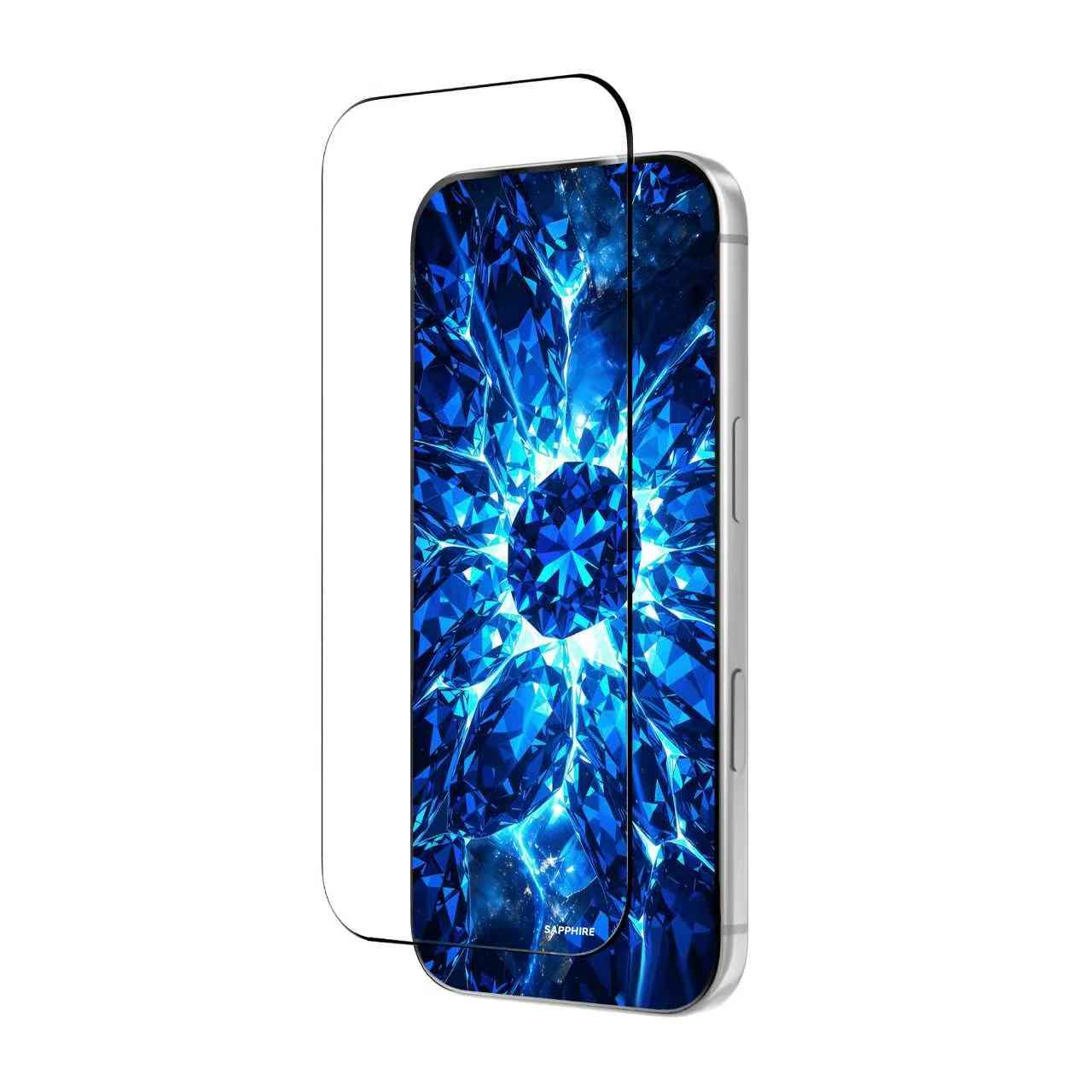 99.99% Sapphire iphone Mohs 9 Hardness Edge Glue Glass HD