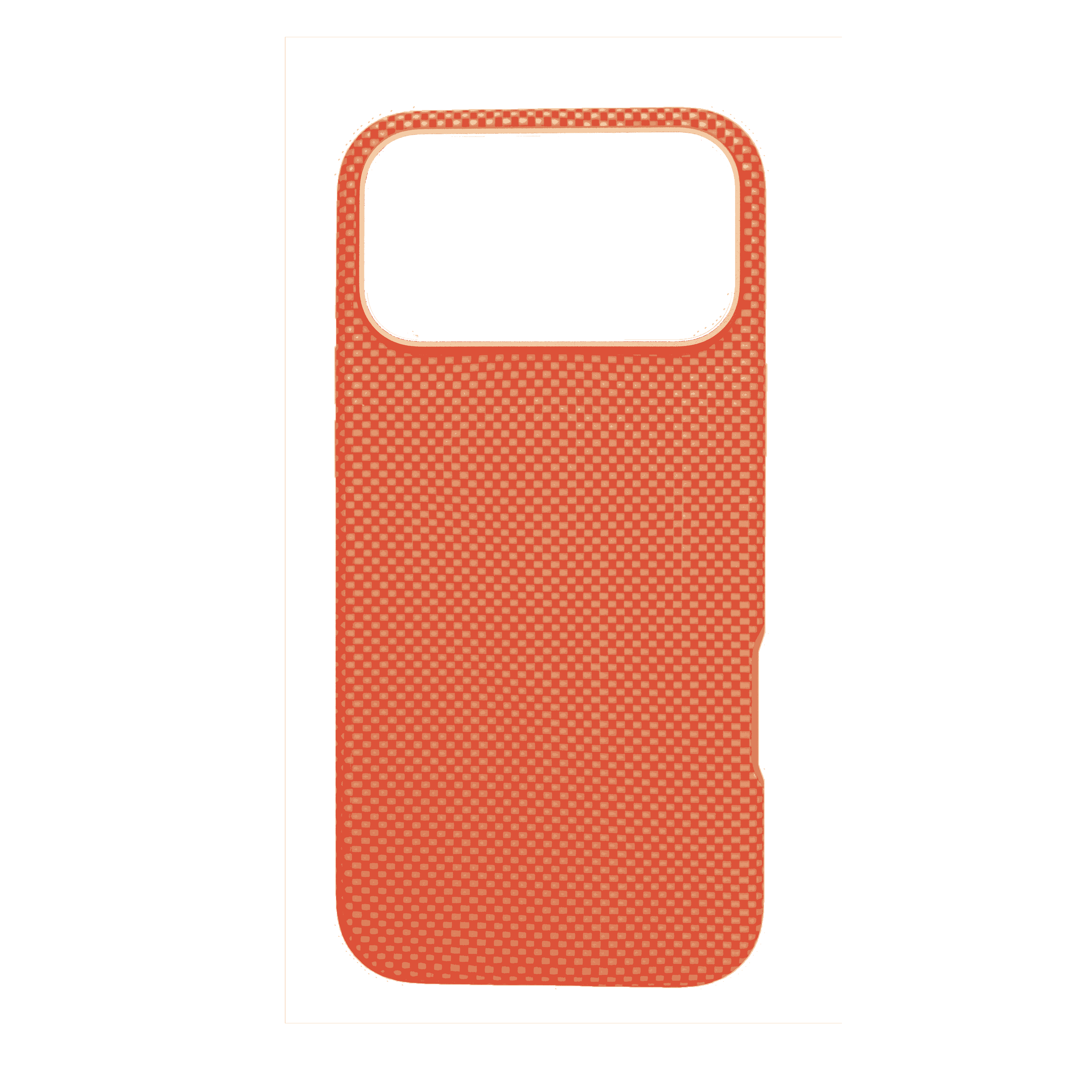 Iphone Aramid fiber full-coverage phone case ultimate protection orange