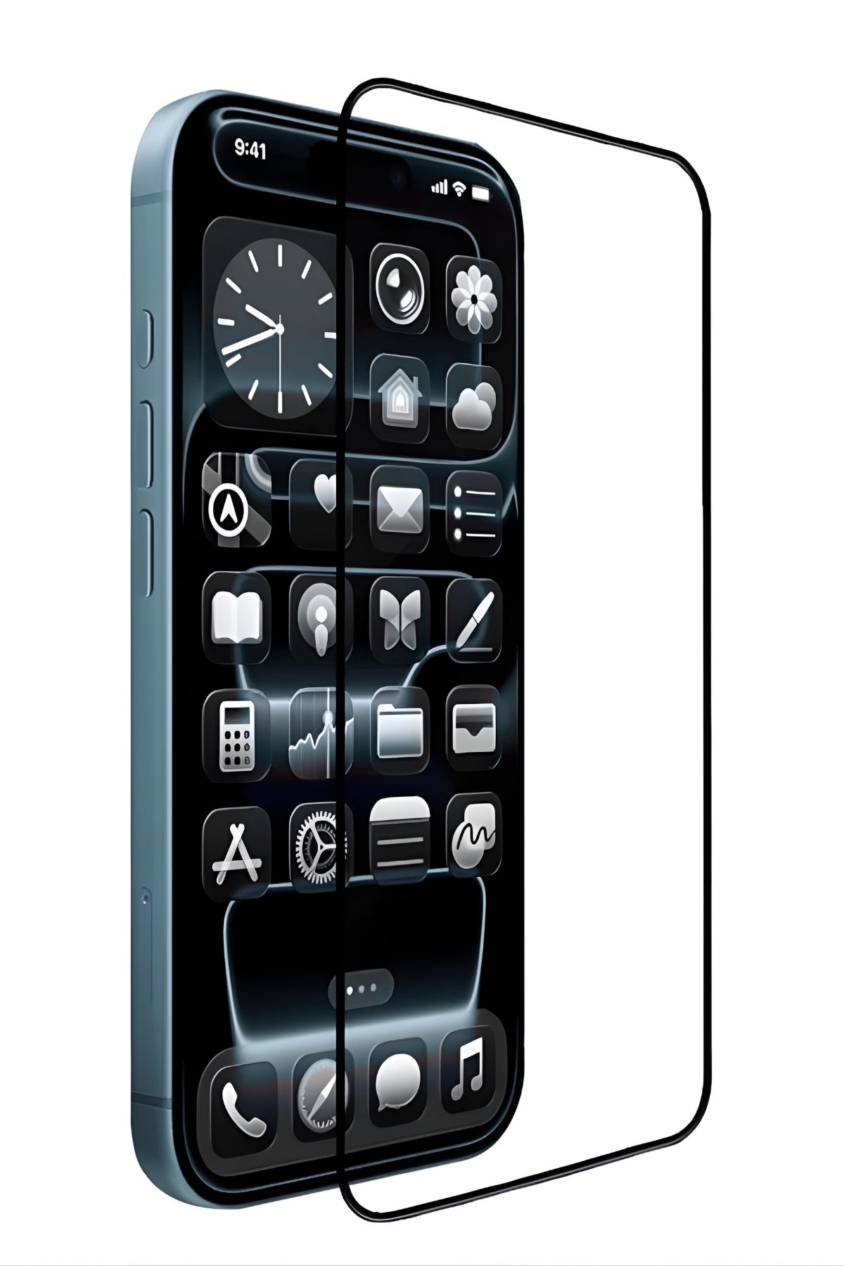 iPhone 16 Temperli Cam Ekran Koruyucu | Mohseven Safir Kaplama HD - 40KG Darbe Dayanımı