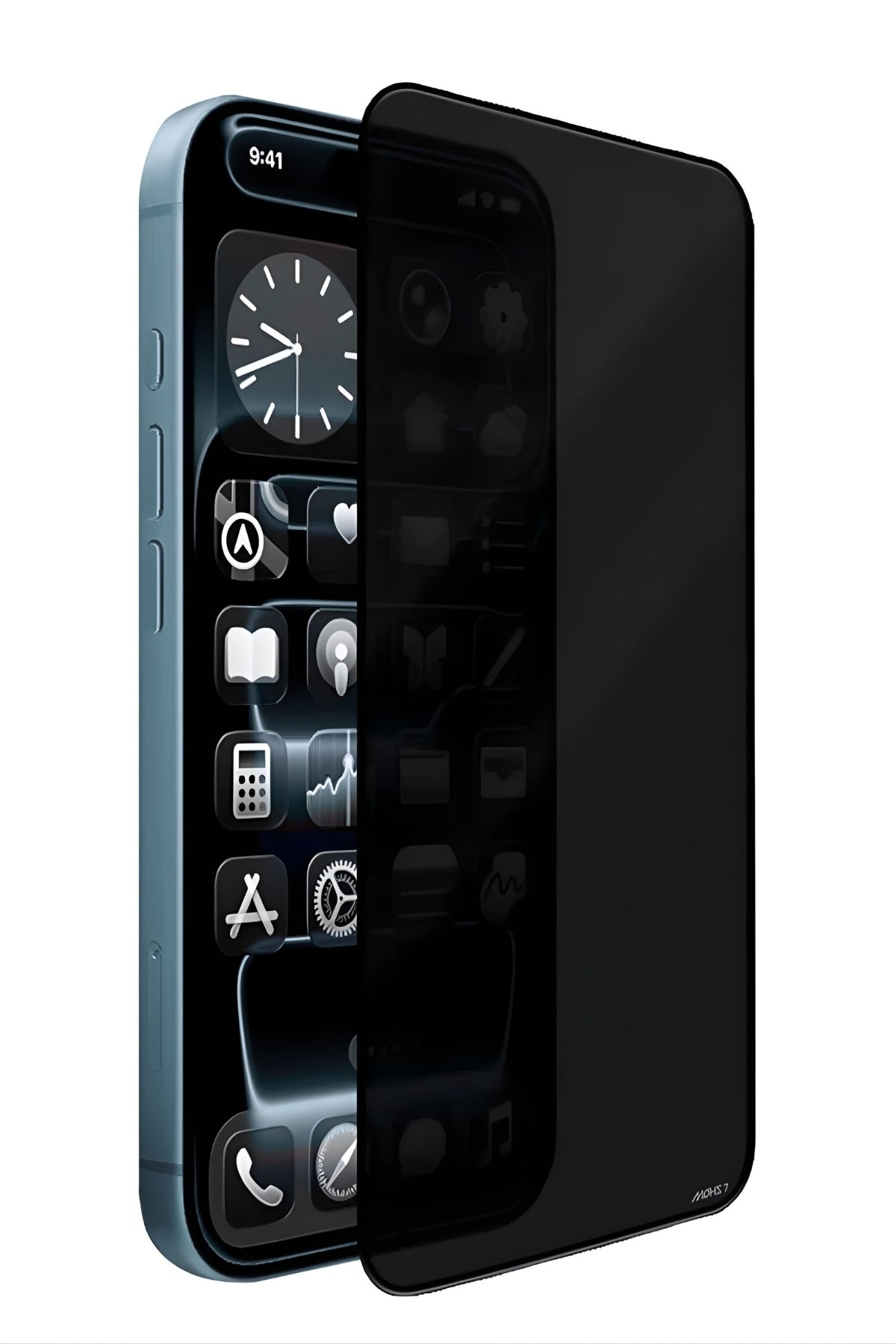 iPhone 17 Air Temperli Cam Ekran Koruyucu | Mohseven Safir Kaplama Privacy Hayalet - 40KG Darbe Dayanımı