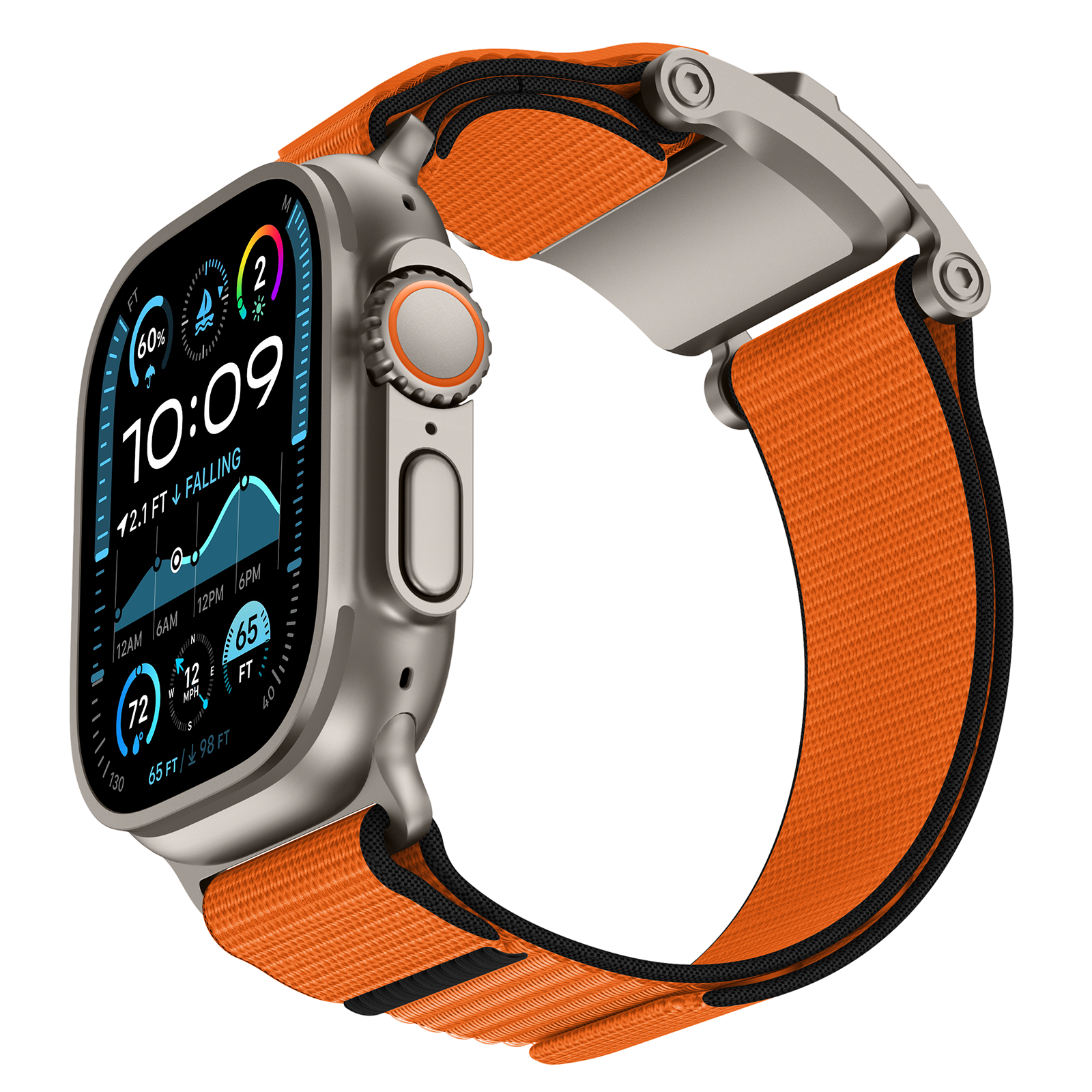 Mecha Band Sport Style 301 Stainless Steel Magnetic Connection iwatch S & Ultra 44MM~49MM