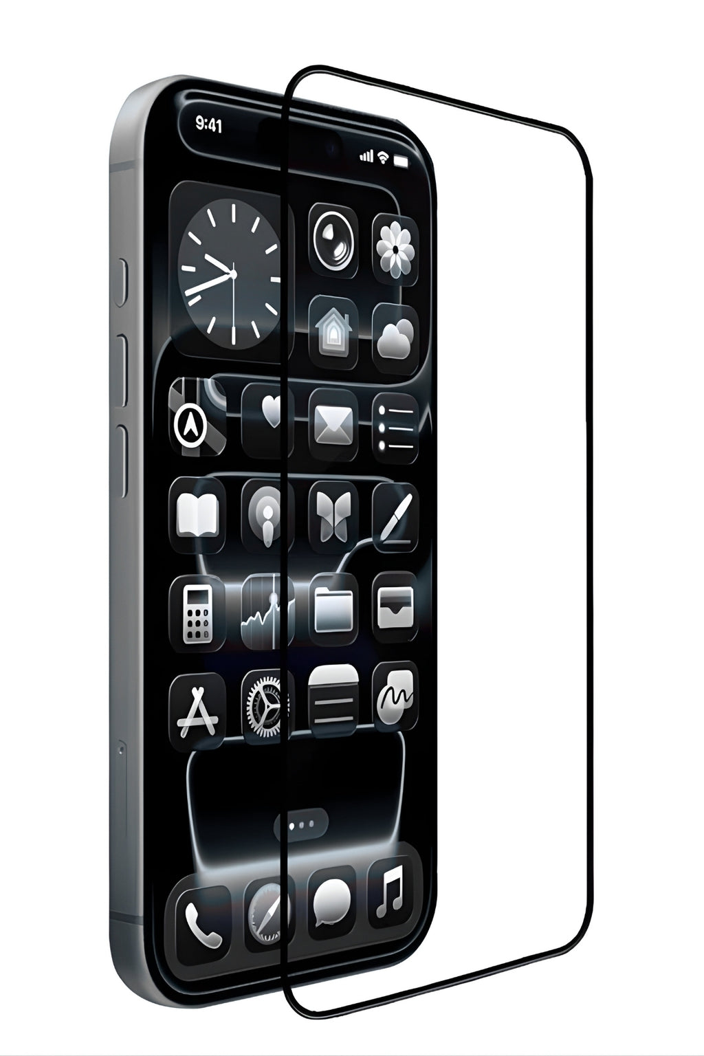 iPhone 15 Plus Temperli Cam Ekran Koruyucu | Mohseven Safir Kaplama HD - 40KG Darbe Dayanımı