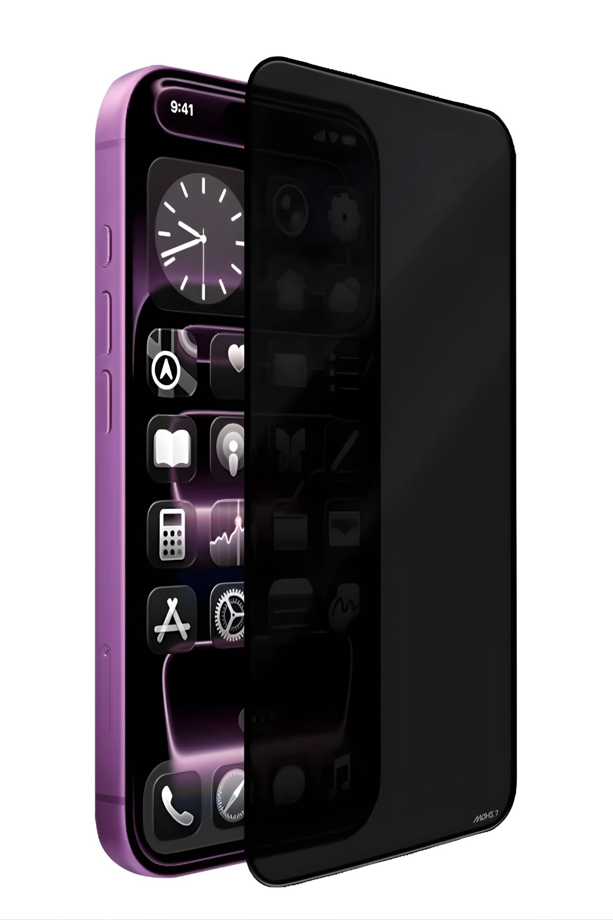 iPhone 16E Temperli Cam Ekran Koruyucu | Mohseven Safir Kaplama Privacy Hayalet - 40KG Darbe Dayanımı