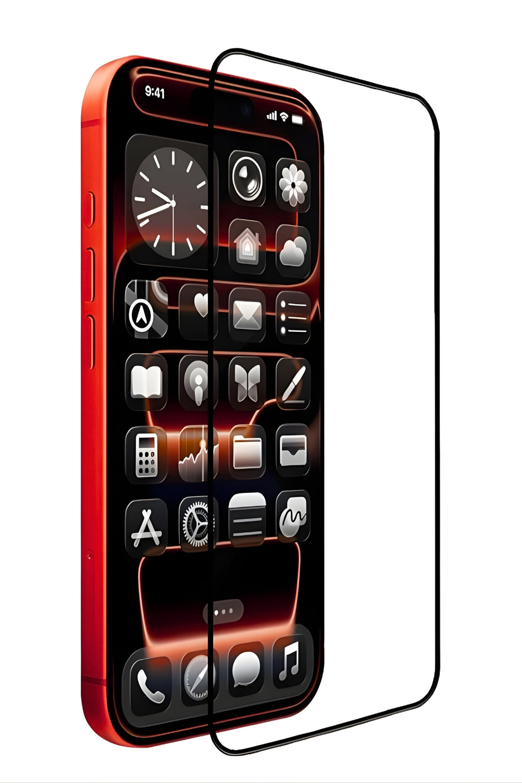 iPhone 13 Temperli Cam Ekran Koruyucu | Mohseven Safir Kaplama HD - 40KG Darbe Dayanımı