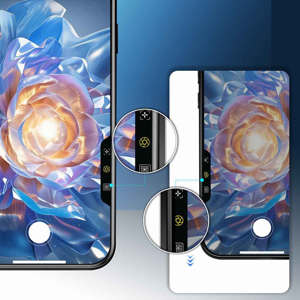 iPhone 13 Pro Mohseven Safir Coating HD Temperli Cam Ekran Koruyucu