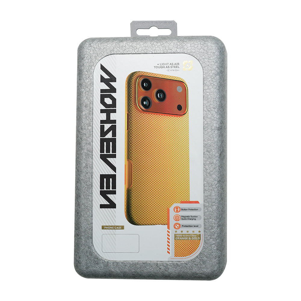 iPhone 17 Pro Max Kılıf M-safe Şarj Özellikli Mohseven 1500D Aramid Fiber Kapak ürün görseli
