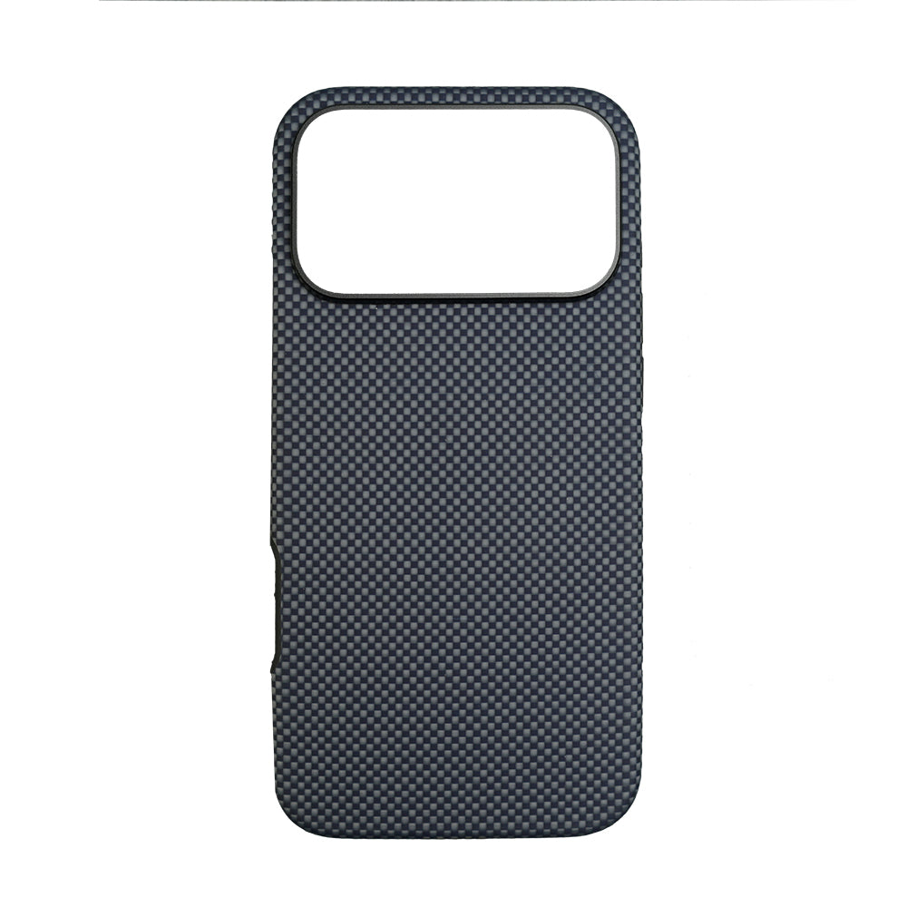 iPhone 17 Pro Max Kılıf M-safe Şarj Özellikli Mohseven 1500D Aramid Fiber Kapak - Mavi renk ürün görseli