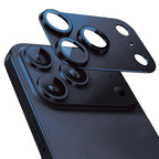 iPhone 17 Pro Mohseven Alüminyum Kaplamalı Safir Yansıma Önleyici Kamera Lens Koruyucu - Lacivert renk ürün görseli