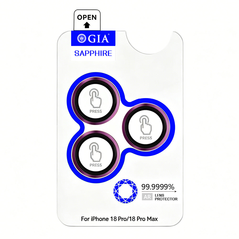 iPhone 18 Pro Max Mohseven Safir Tekli Alüminyum Safir Kamera Lens Koruyucu ürün görseli