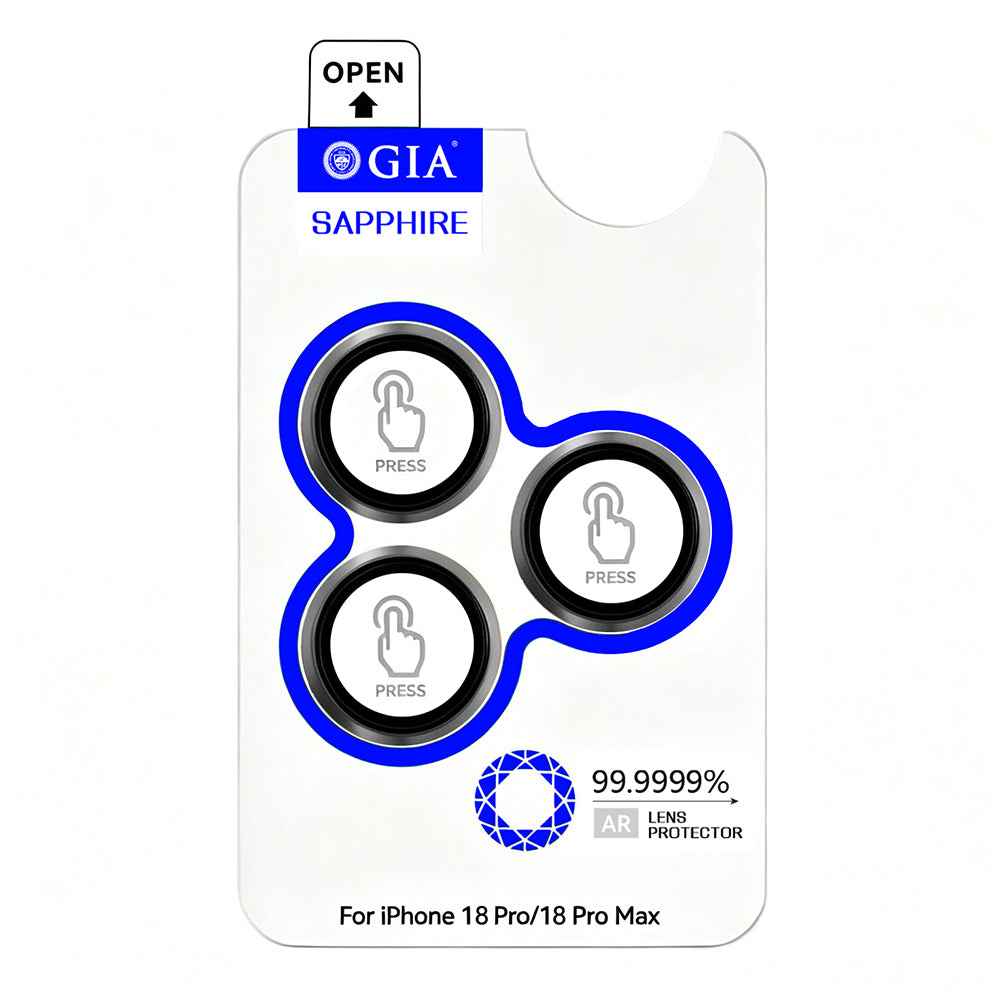 iPhone 18 Pro Max Mohseven Safir Tekli Alüminyum Safir Kamera Lens Koruyucu
