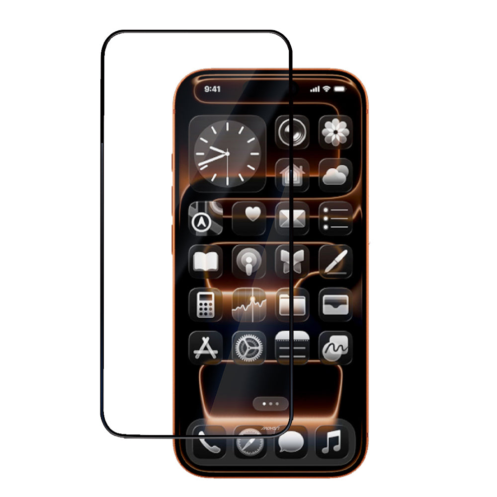iPhone 18 Pro Mohseven M6 HD Temperli Cam Ekran Koruyucu + Kolay Uygulama Aparatı - Şeffaf renk ürün görseli