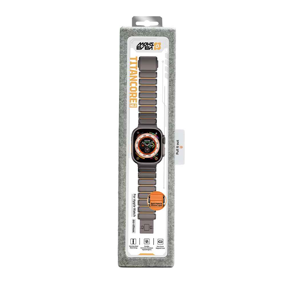 Apple Watch 7 45mm Mohseven Apple Watch Titancore No.2 Çelik Kordon