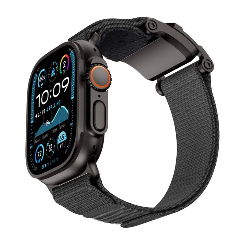 Apple Watch Seri 44mm Mohseven iWatch Mecha Sport Hasır Premium Kordon - Mohseven TR