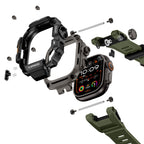 Apple Watch Ultra 49mm Mohseven Apple Watch Punk Fortress Serisi Kasa Koruyuculu Silikon Kordon ürün görseli