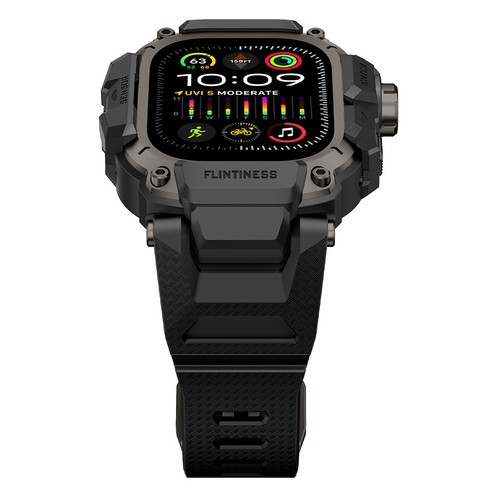 Apple Watch Ultra 49mm Mohseven Apple Watch Punk Fortress Serisi Kasa Koruyuculu Silikon Kordon ürün görseli