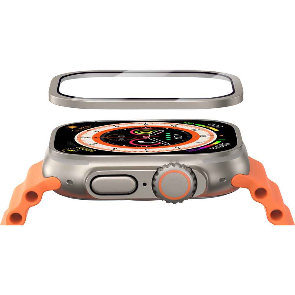Apple Watch Ultra 49mm Mohseven Apple Watch Serisi Safir Akıllı Saat Temperli Cam Ekran Koruyucu