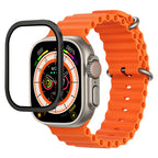 Apple Watch Ultra 49mm Mohseven Apple Watch Serisi Safir Akıllı Saat Temperli Cam Ekran Koruyucu - Siyah renk ürün görseli