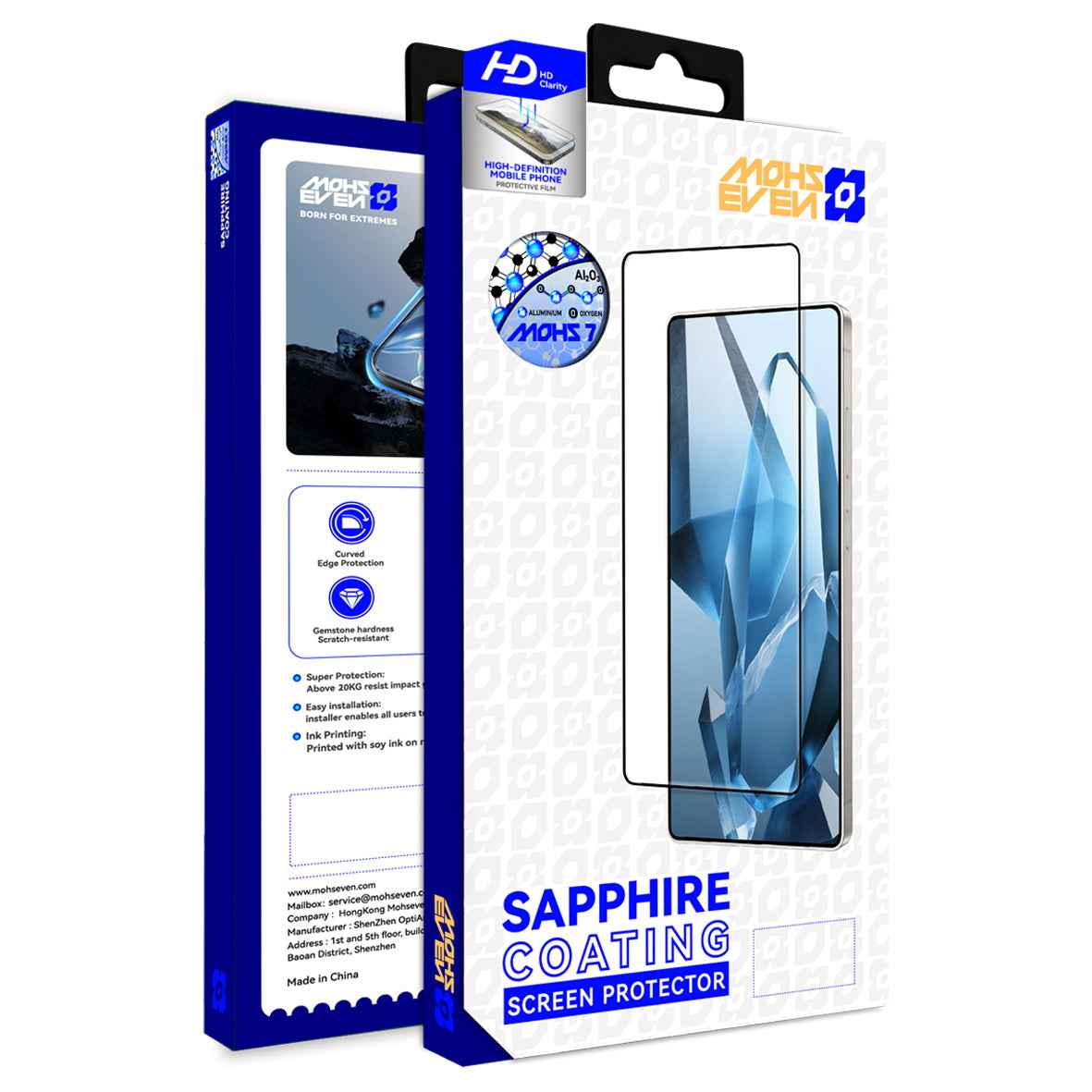 Galaxy S25 Ultra Mohseven Safir Coating HD Temperli Cam Ekran Koruyucu