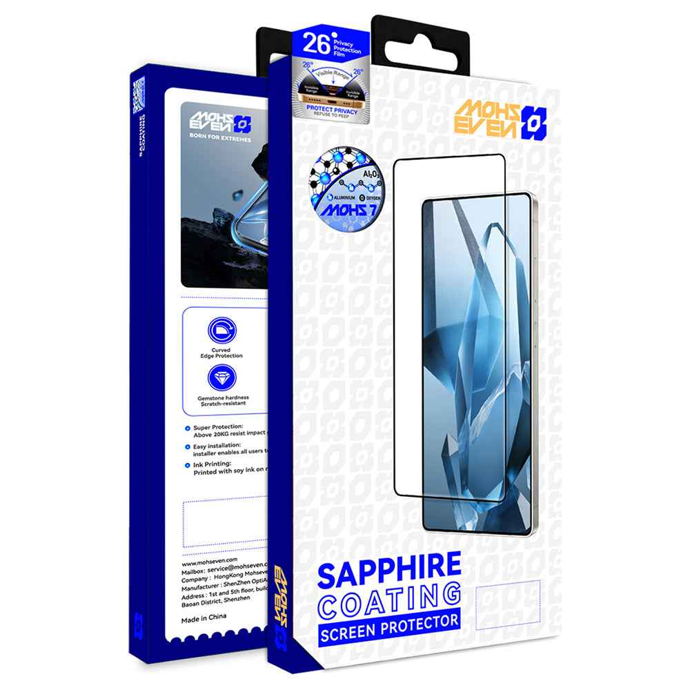 Galaxy S26 Ultra Mohseven Safir Coating Hayalet Temperli Cam Ekran Koruyucu