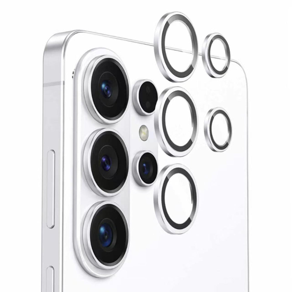 Galaxy S26 Ultra Mohseven Safir Tekli Alüminyum Safir Kamera Lens Koruyucu - Beyaz renk ürün görseli
