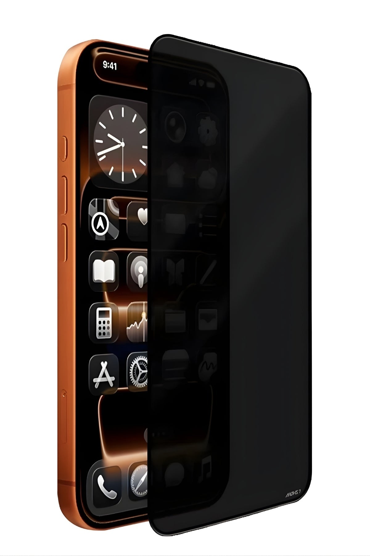 iPhone 17 Pro Max Temperli Cam Ekran Koruyucu | Mohseven Safir Kaplama 3D Glue Privacy Hayalet - 40KG Darbe Dayanımı - Mohseven TR