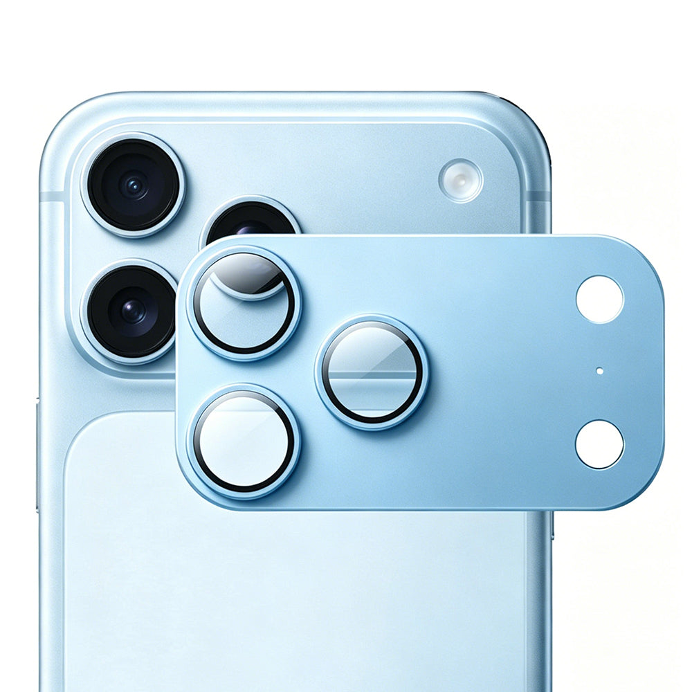 iPhone 18 Pro Max Mohseven Safir Alüminyum Safir Kamera Lens Koruyucu - Mavi renk ürün görseli