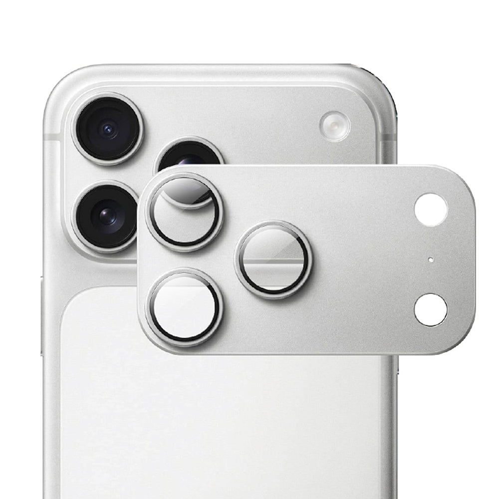 iPhone 18 Pro Mohseven Safir Alüminyum Safir Kamera Lens Koruyucu - Gümüş renk ürün görseli