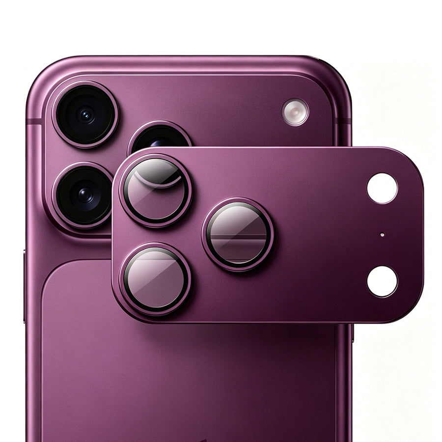 iPhone 18 Pro Mohseven Sapphire Alüminyum Safir Kamera Lens Koruyucu Mürdüm