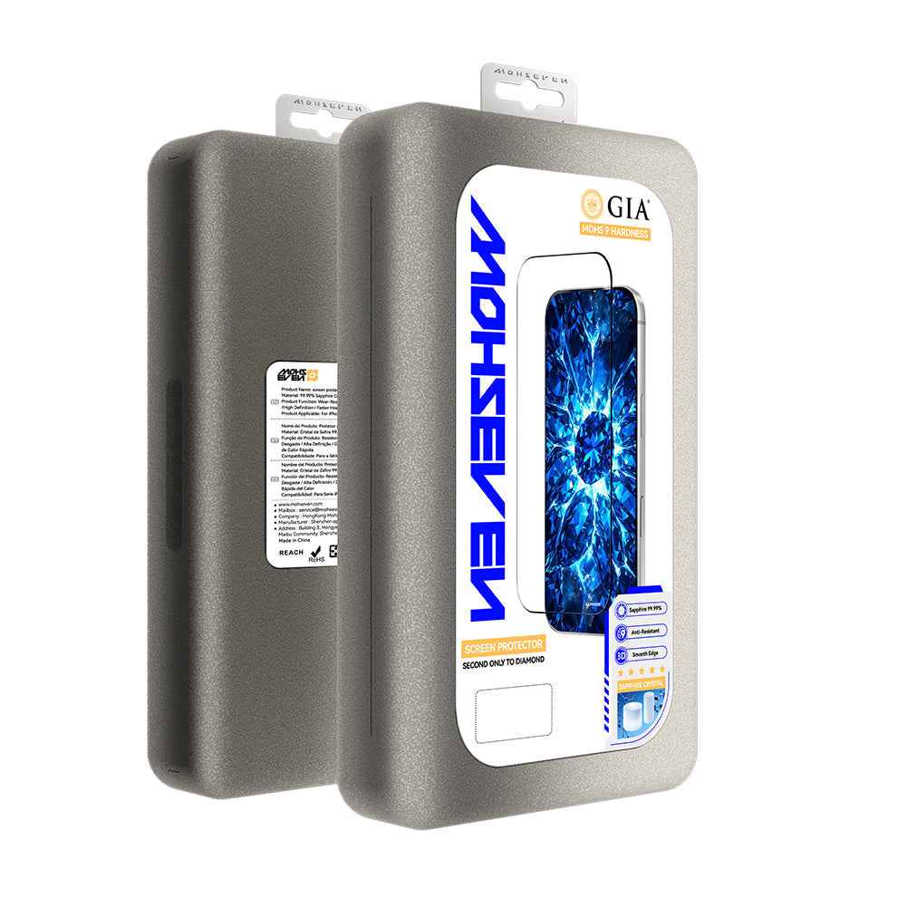 99.99% Sapphire iphone Mohs 9 Hardness Edge Glue Glass HD
