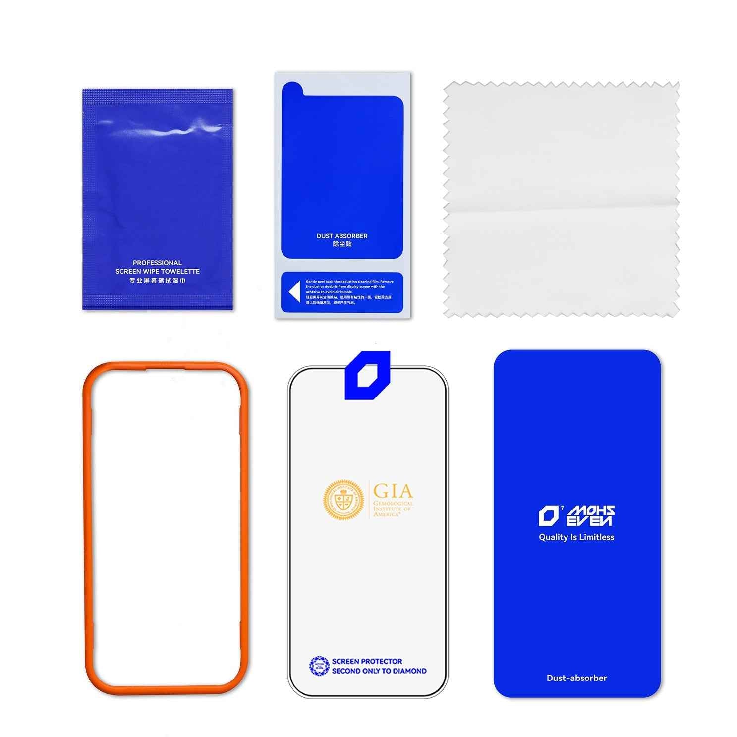 99.99% Sapphire iphone Mohs 9 Hardness Edge Glue Glass HD
